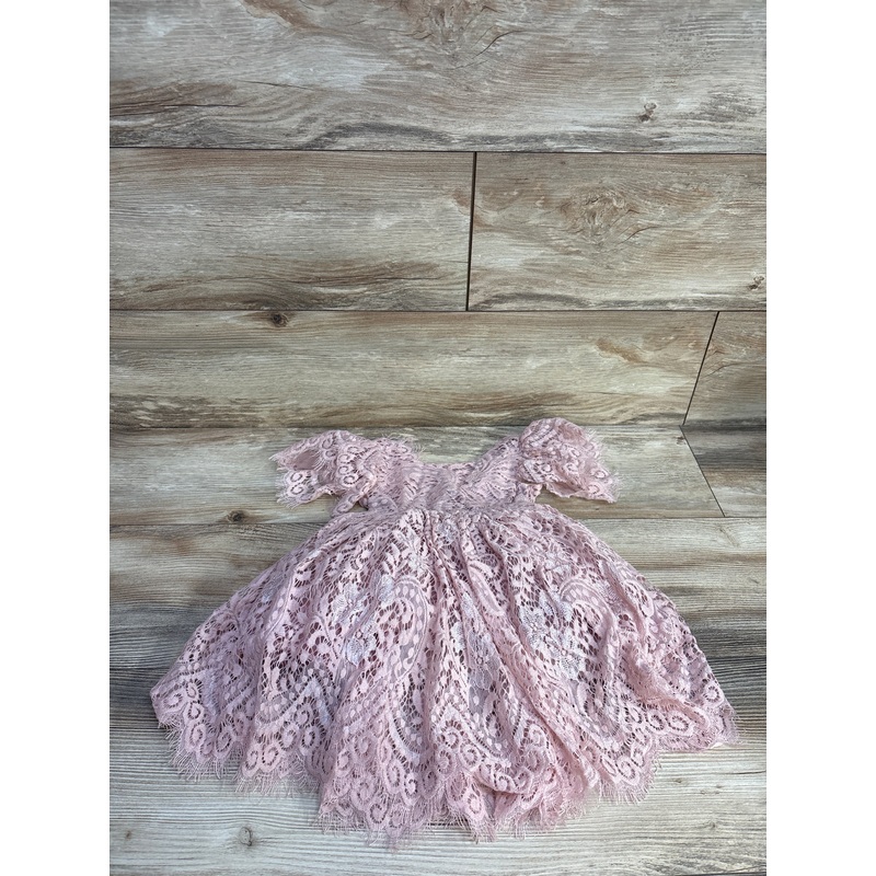 Sisidolls Peony Flower Lace Dress Blush sz 18-24m Pink 18m Girls