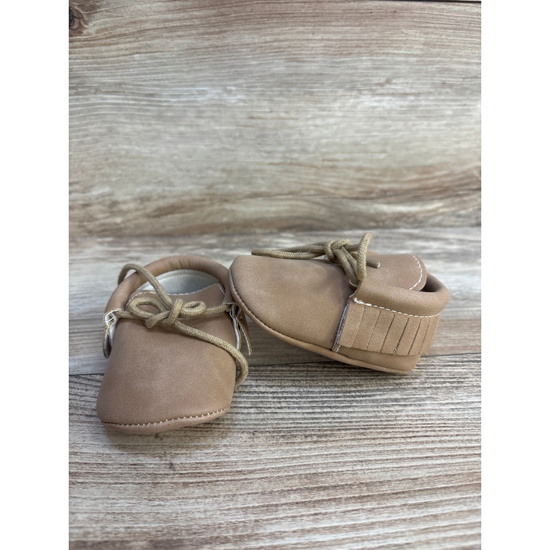 Soft Sole Baby Crib Shoes Tan sz 1c
