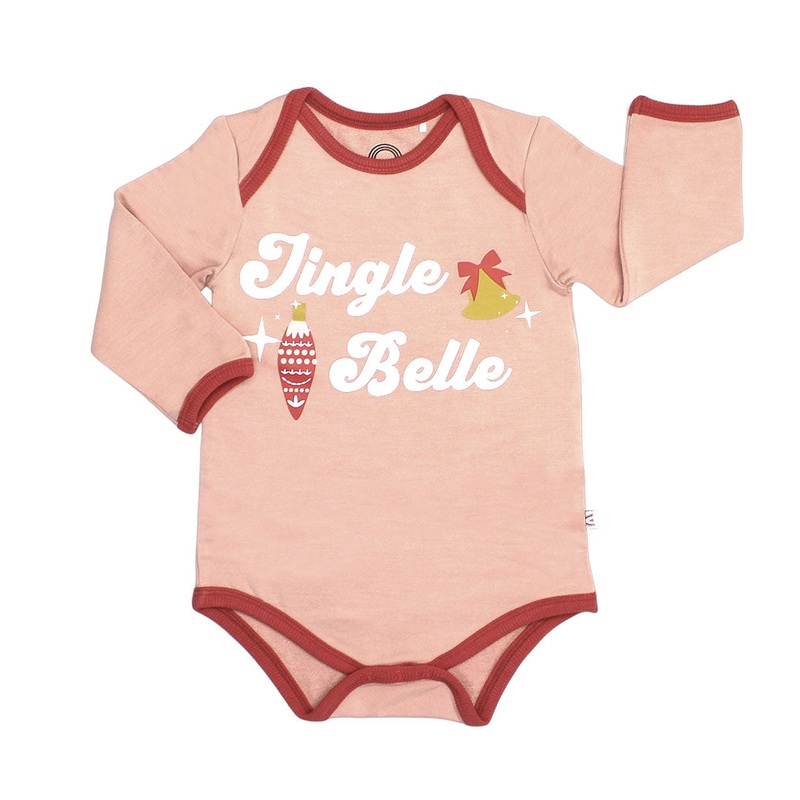Holiday Long Sleeve Bodysuit – Jingle Belle 0-3m