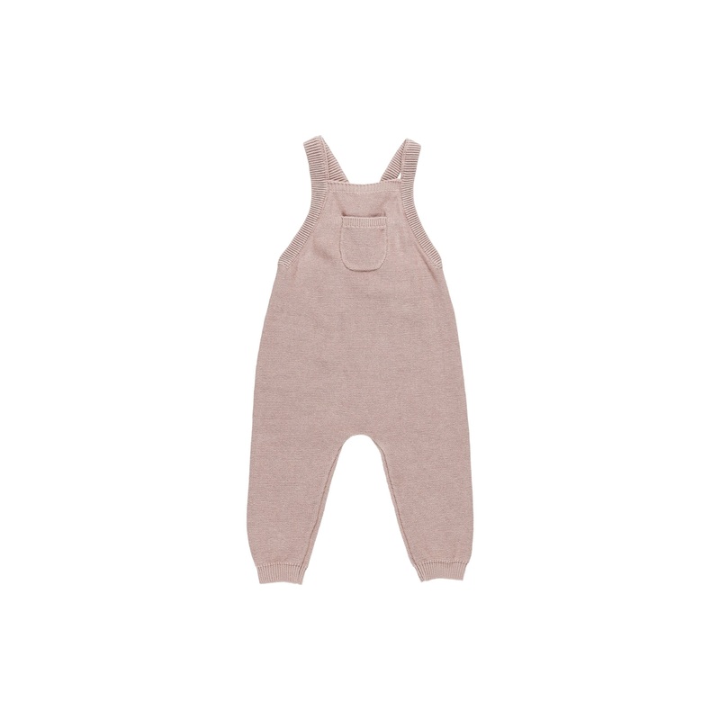 Knit Overalls – Mauve 0-3m