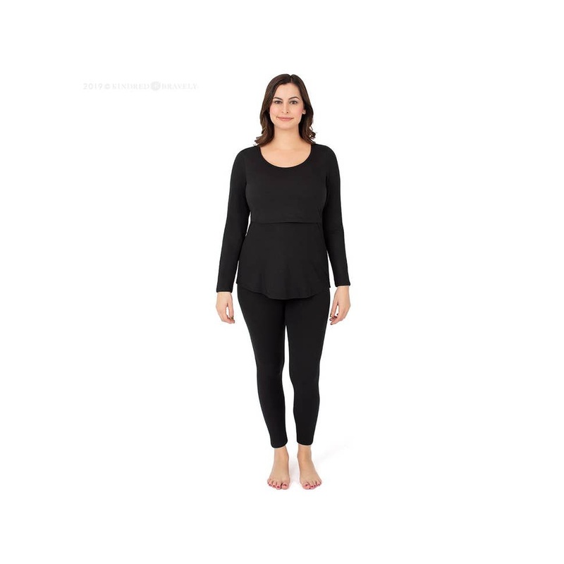 Jane Nursing Pajama Set – Black S