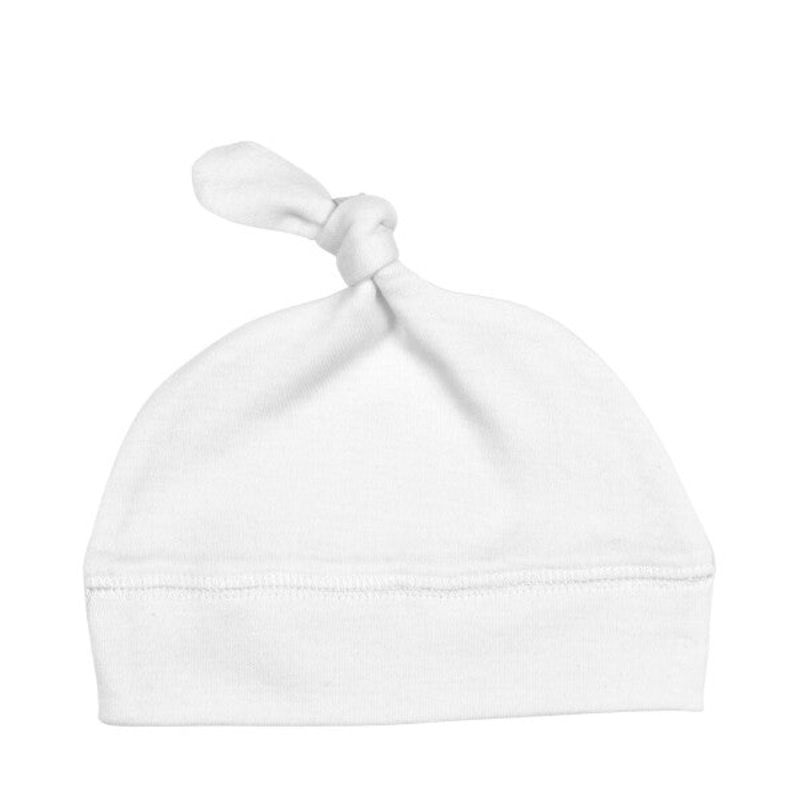 L’ovedbaby Organic Cotton Knot Hat – Various Colors White Preemie/NB