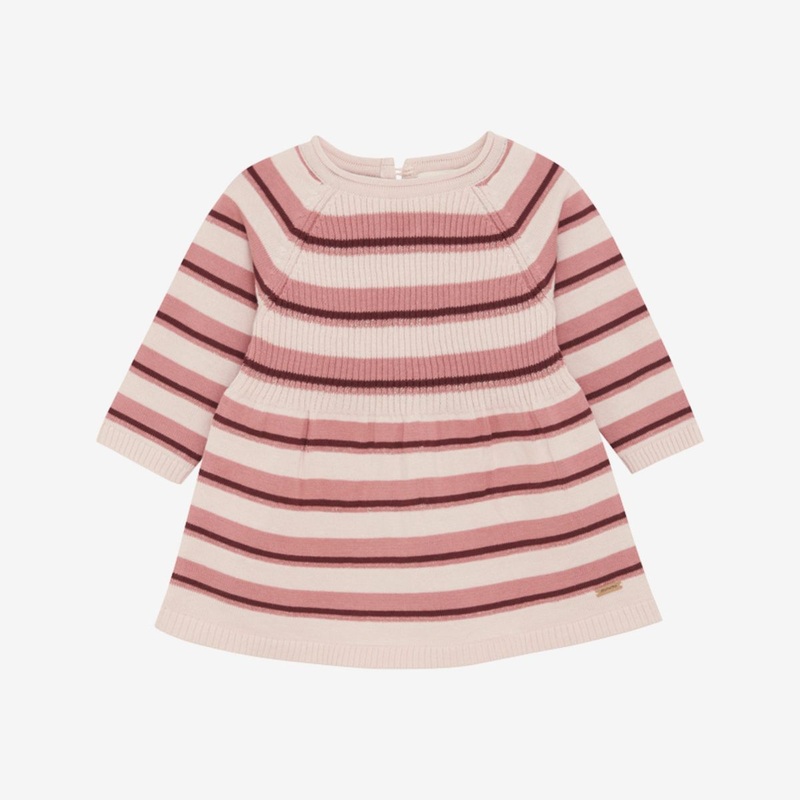 Long Sleeve Knit Dress – Dusty Rose 62 (3M)