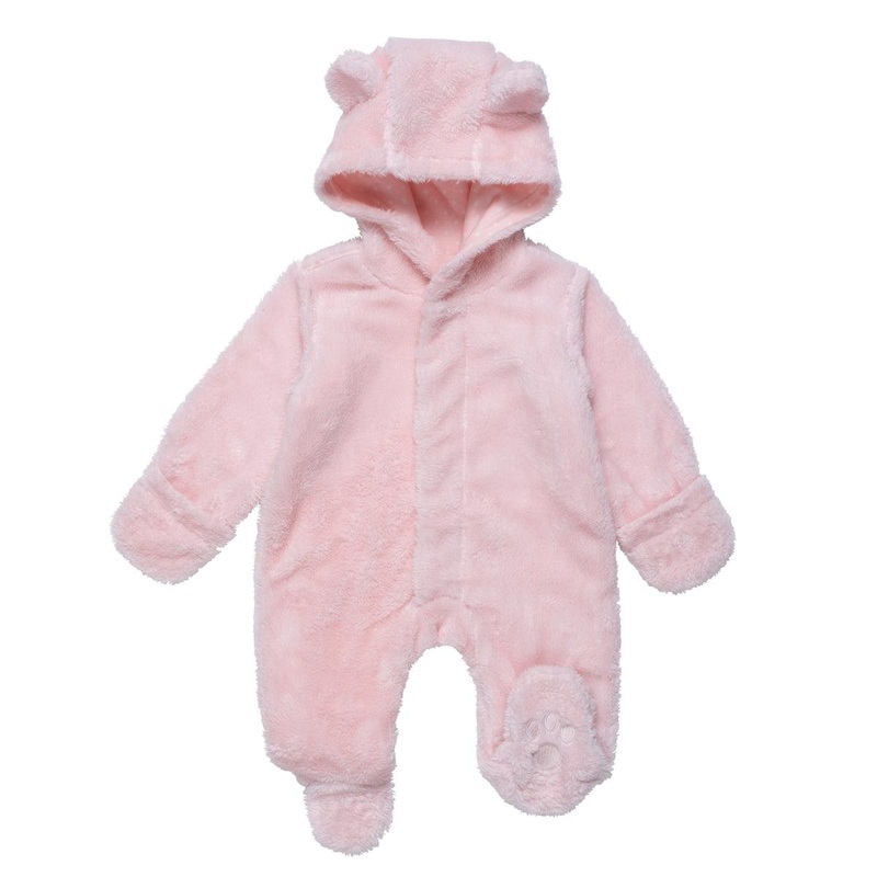 Minky Magnetic Bear Bunting – Pink Blossom NB