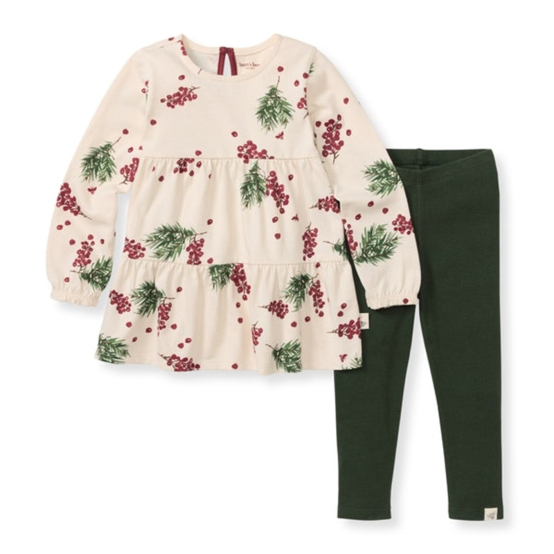Organic Cotton Tunic Set – Winter Berries 0-3m