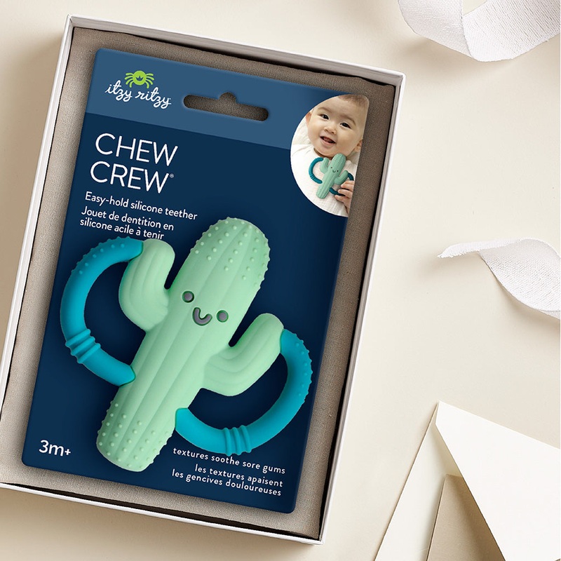 Chew Crew Silicone Teether – Cactus