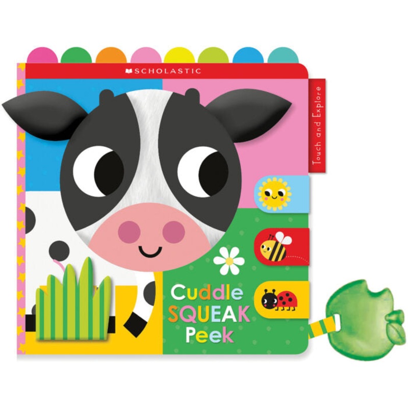 Cuddle Squeak Peek Cloth Book