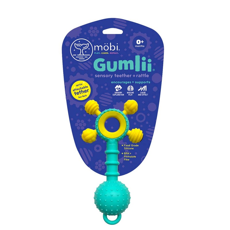 Gumlii – Sensory Teether + Rattle
