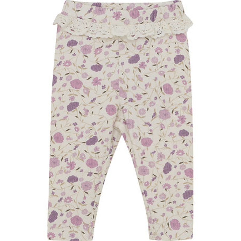Leggings – Eggnog/Pink Floral 56 (NB)