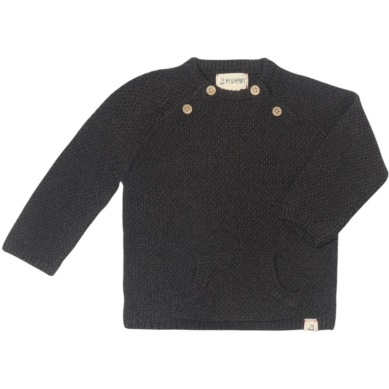 Morrison Baby Sweater – Charcoal 0-3m