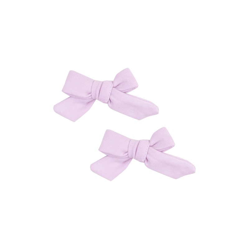 Bow Hair Clips (Set of 2) – Solid Winsome Orchid