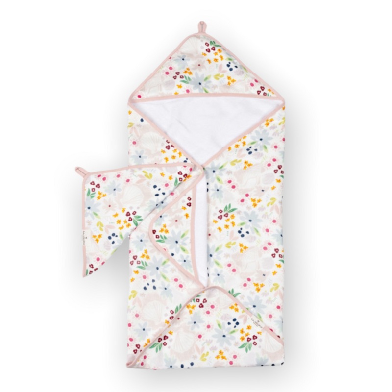 Hooded Towel Set – Shell Floral