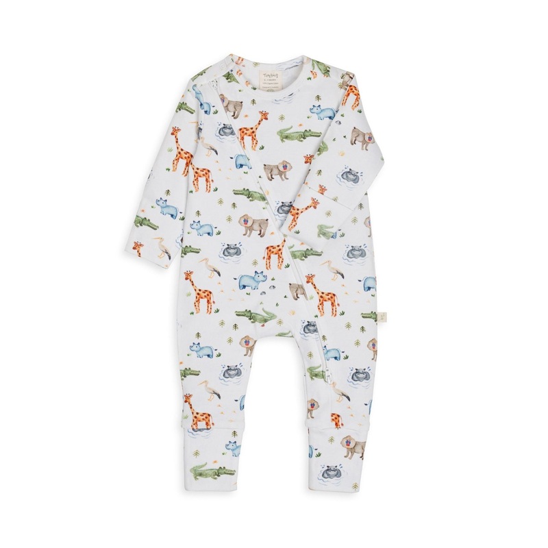 Long Sleeve Zipsuit – Safari NB