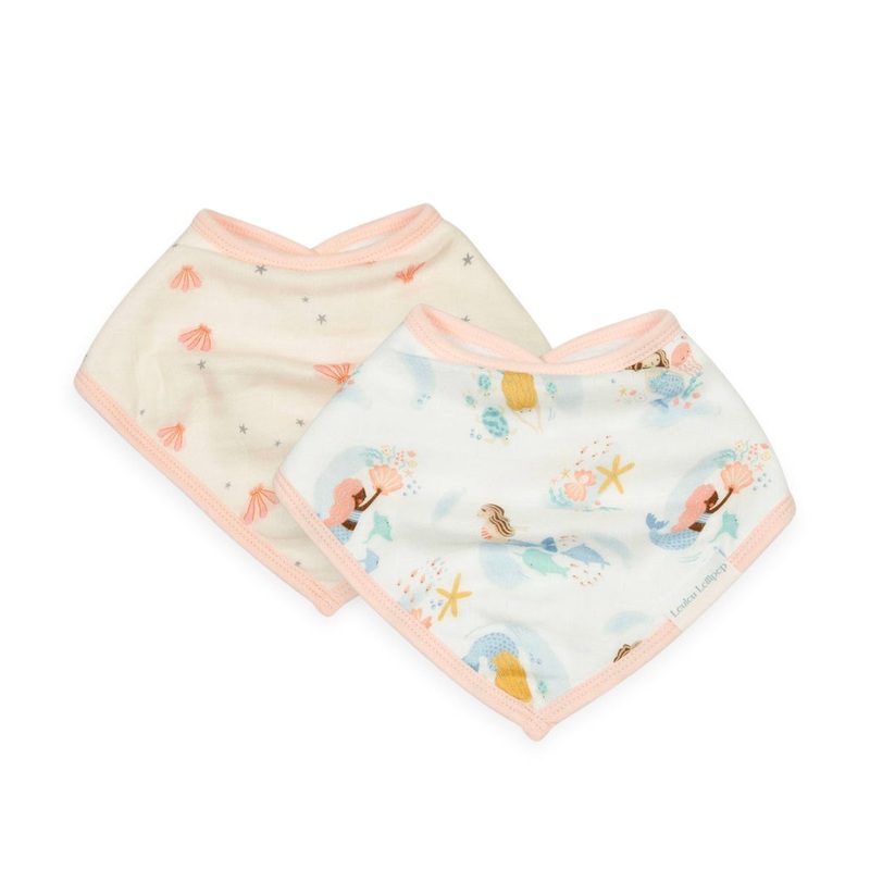Luxe Muslin Bandana Bib Set – Mermaids