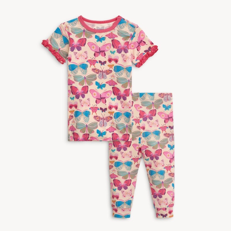 Modal Magnetic Toddler Pajamas – All A-Flutter 2T