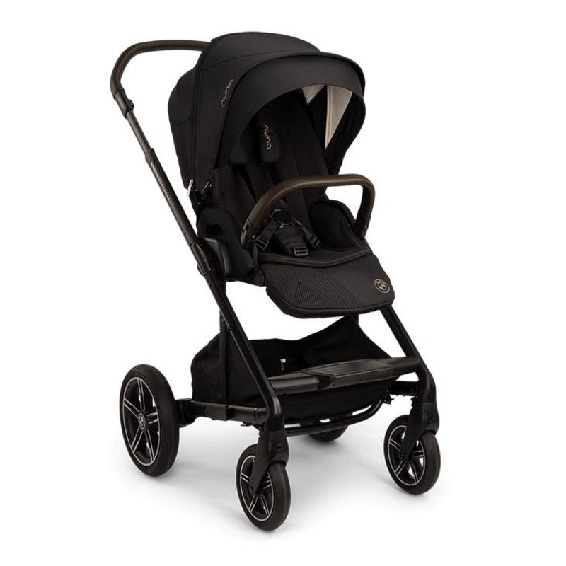 Nuna MIXX Next Stroller with Magnetic Buckle – Element (Carbon Black BMW Logo)