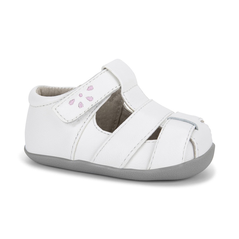 Brook III (First Walker) – White/Pink Size 3