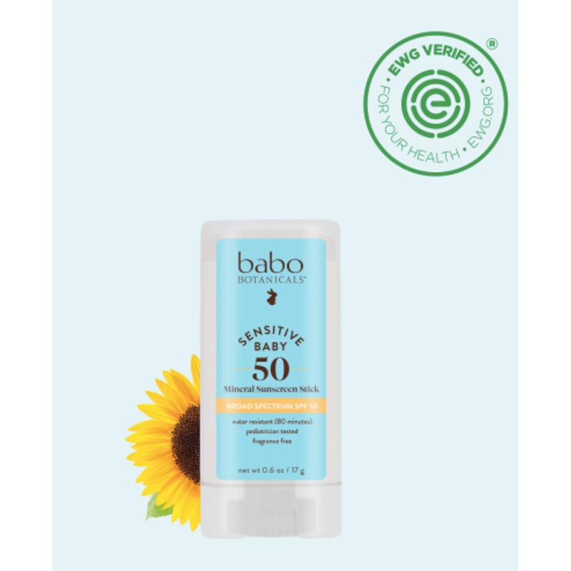 Fragrance Free SPF 50 Baby Face Mineral Sunscreen Stick