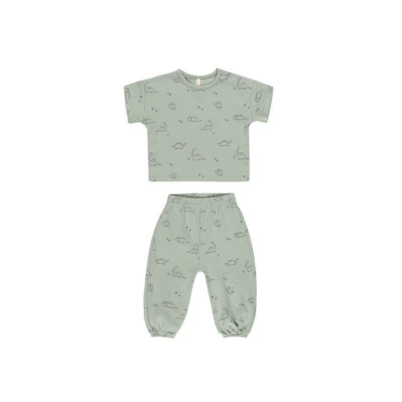 Jersey Tee + Pant Set – Dino 6-12m