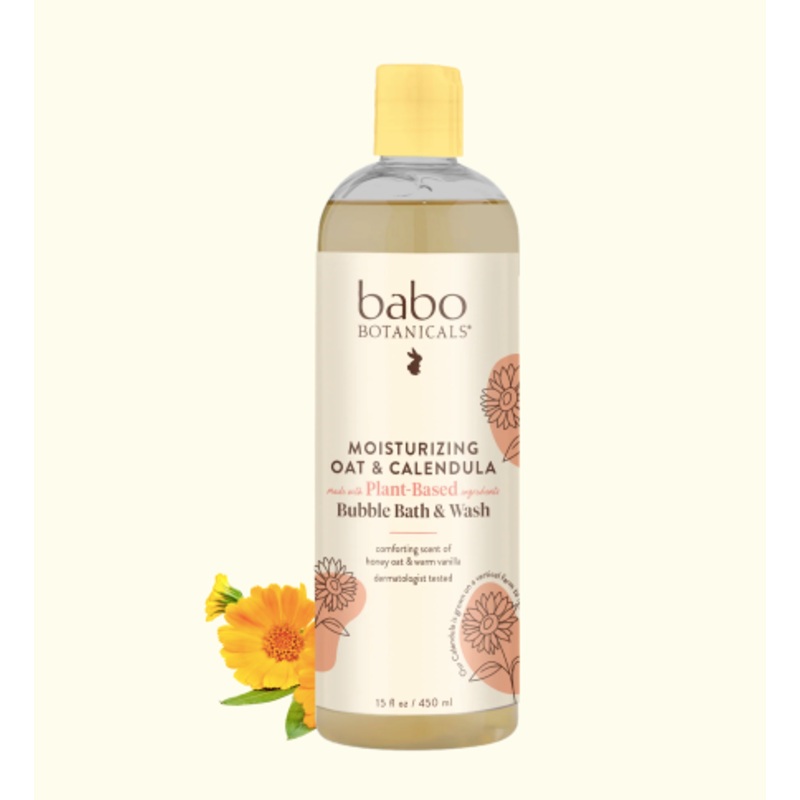 Moisturizing Oat & Calendula Baby Bubble Bath & Wash