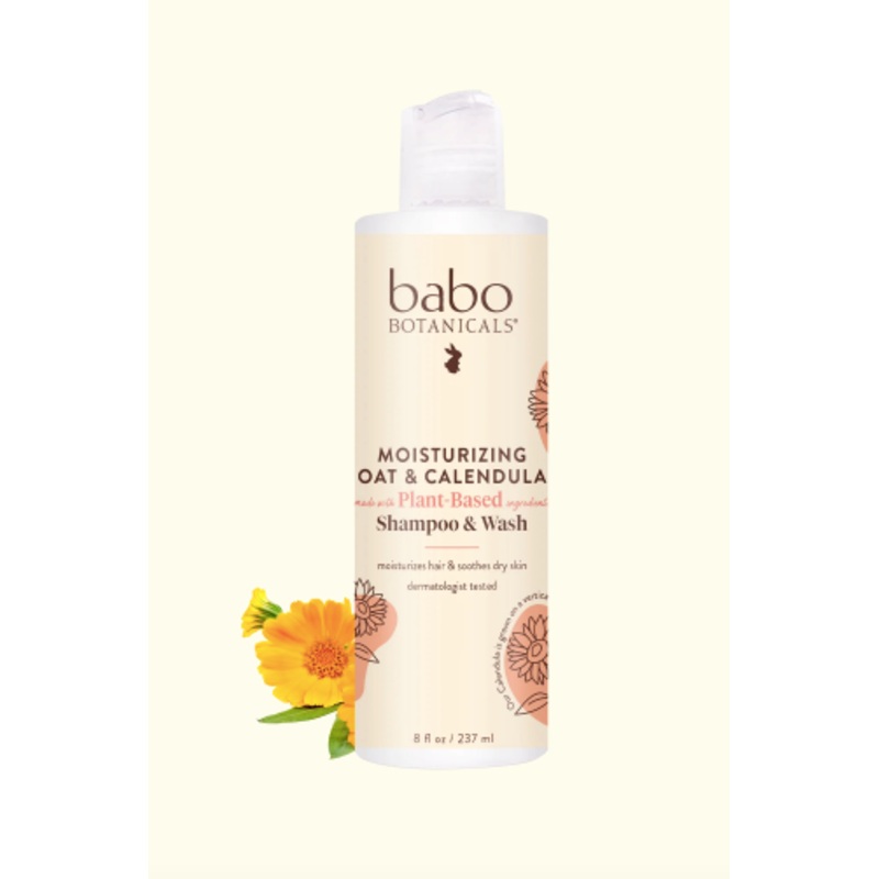 Moisturizing Oat & Calendula Baby Shampoo & Wash – 8 oz.