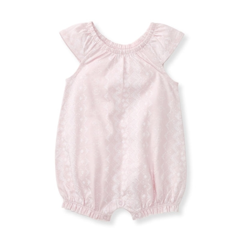 Brave Bandana Organic Baby Girl Romper – Sweet Lavender 0-3m
