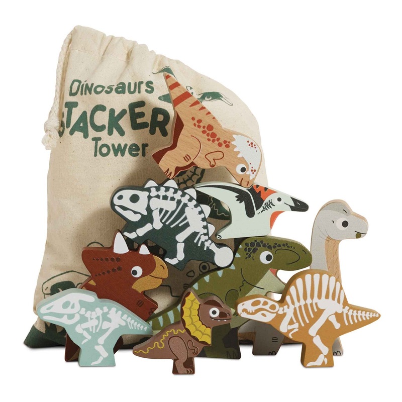 Jurassic Stacking Dinos & Bag