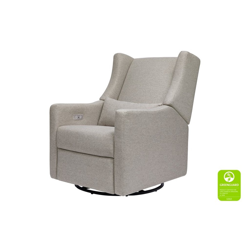Kiwi Electronic Recliner and Swivel Glider in Eco – Performance Fabric – Grey