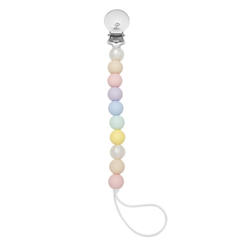 Lolli Silicone Pacifier Clip – Cotton Candy