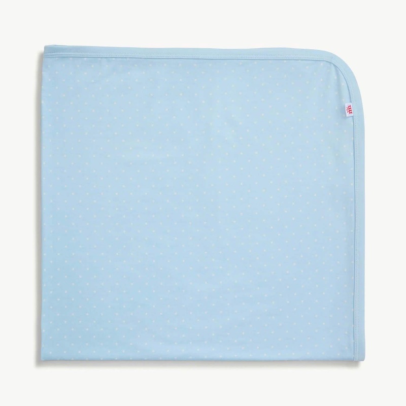 Modal Swaddle Blanket – Blue Pin Dot