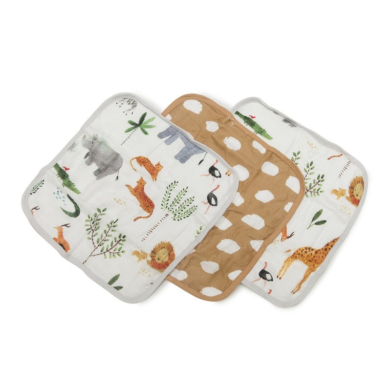Muslin Washcloth Set – Safari Jungle