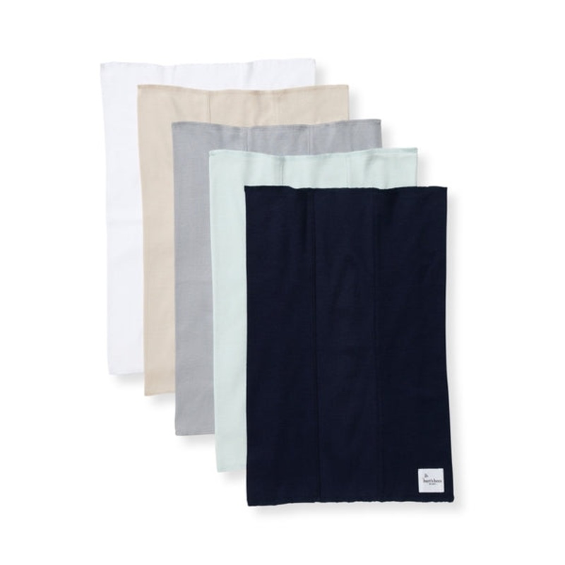 Organic Baby Burp Cloths – Set of 5 (Midnight)