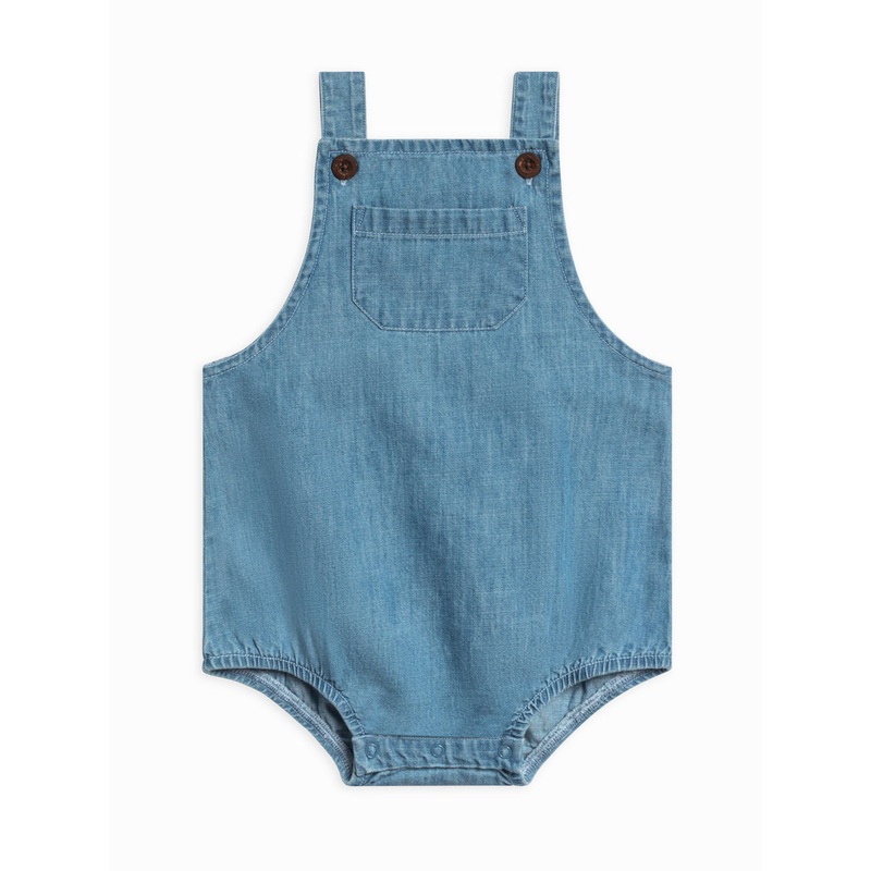 Organic Bubble Overall – Noa Chambray 0-3m