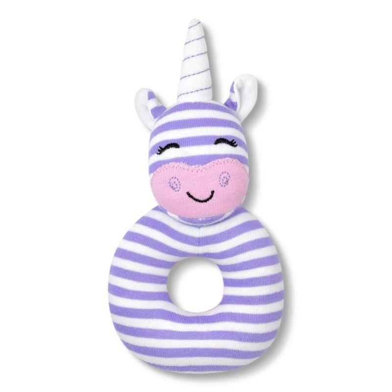 Organic Teething Rattle – Cupcake the Unicorn