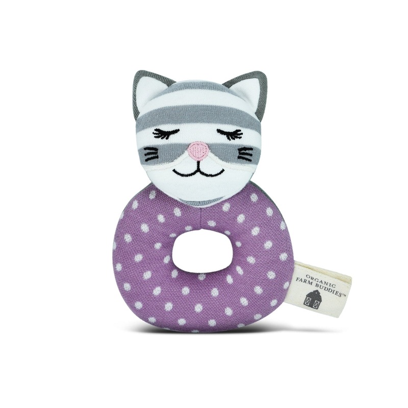 Organic Teething Rattle – Maude the Kitty