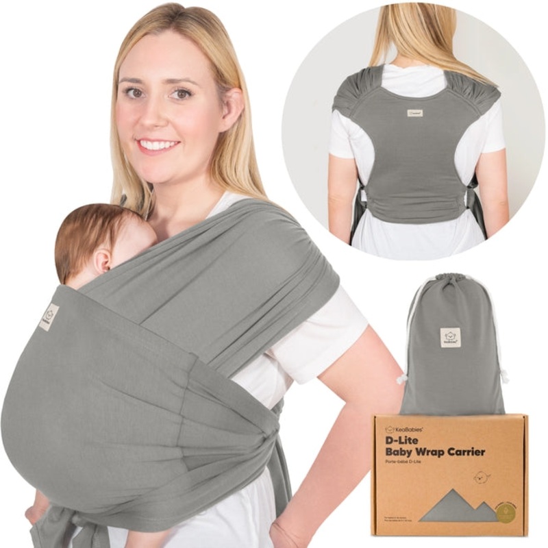 D-Lite Baby Wrap Carrier – Graphite