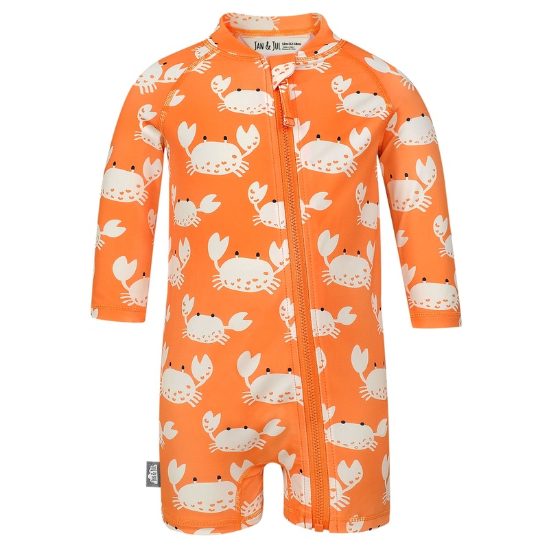 Long Sleeve UV Jumpsuit – Crabby Crab 6-12m