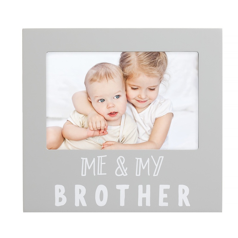 Me and My Brother Sentiment Frame – Gray