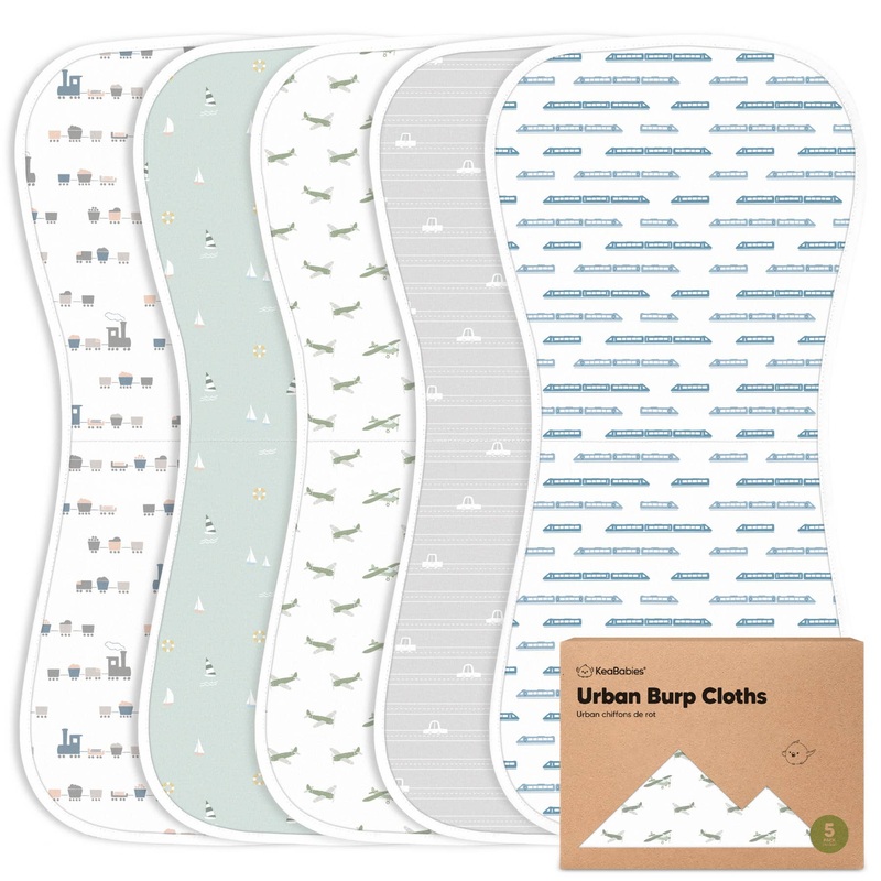 Organic Burp Cloths Vessels – Set of 5