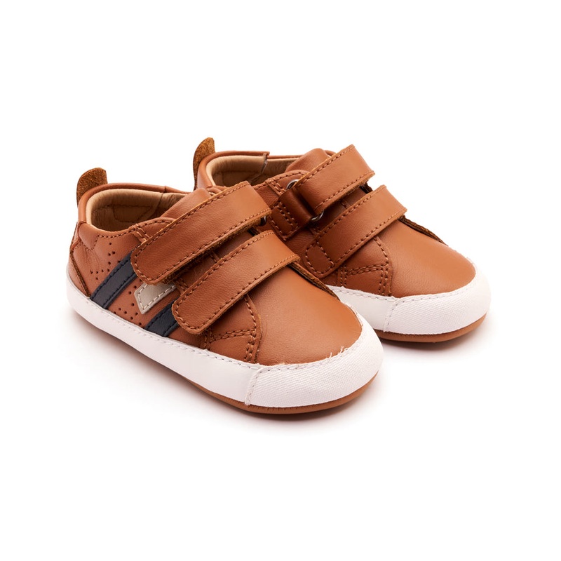 Baby Bounce – Tan/Navy 19 (US 3)
