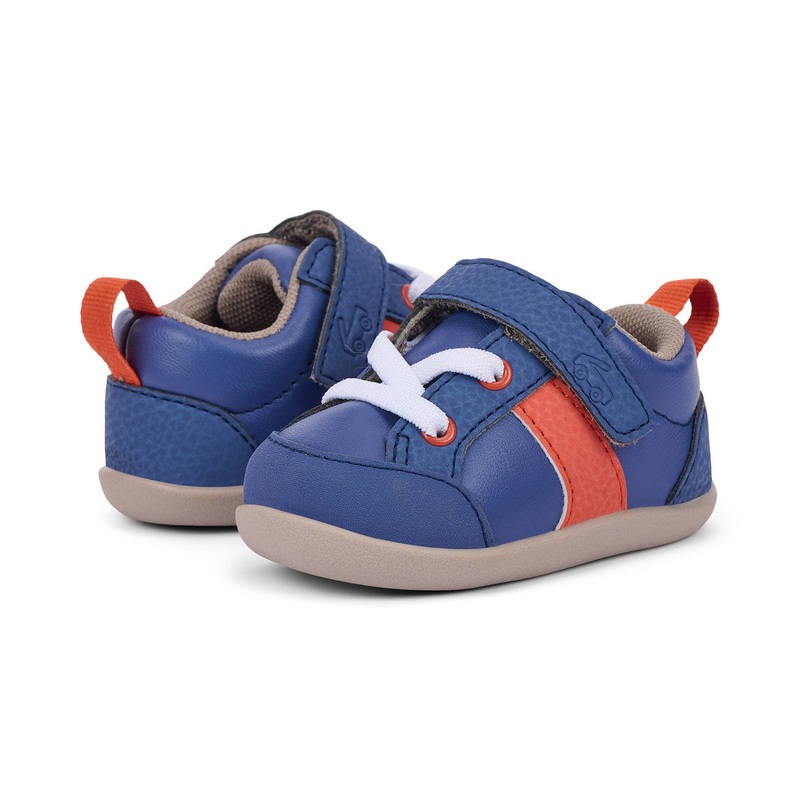Connor Mini (First Walker) – Navy/Orange Size 3