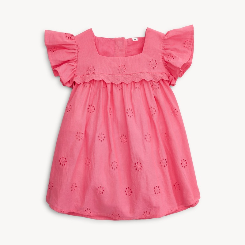 Cotton Dress – Bubble Gum 2T