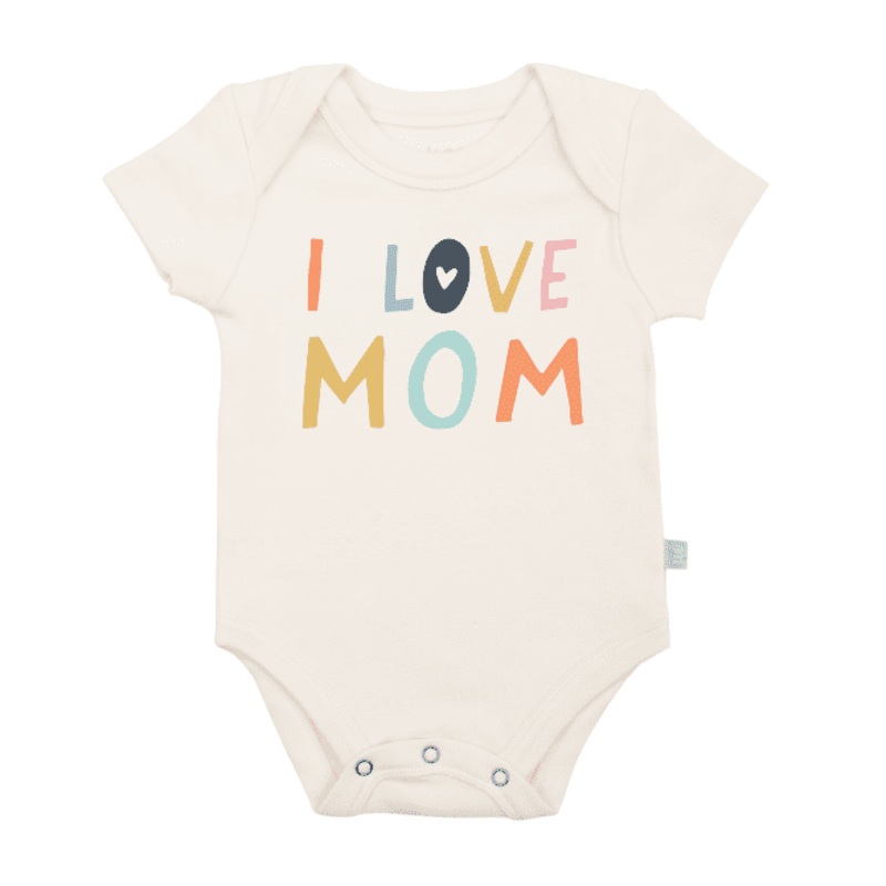 Graphic Onesie – “I Love Mom” 0-3m