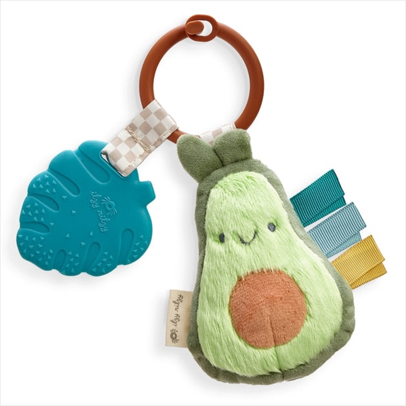 Itzy Pal Plush + Teether  – Avocado