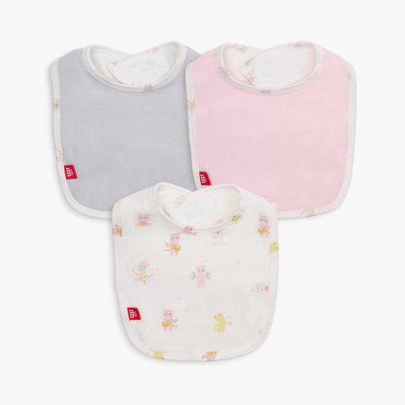 Modal Magnetic Bib Set – Pink baby Beats