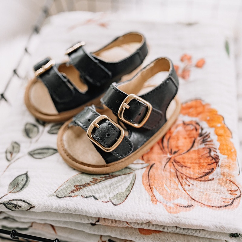Charley Sandal – Black 2 (0-6m)