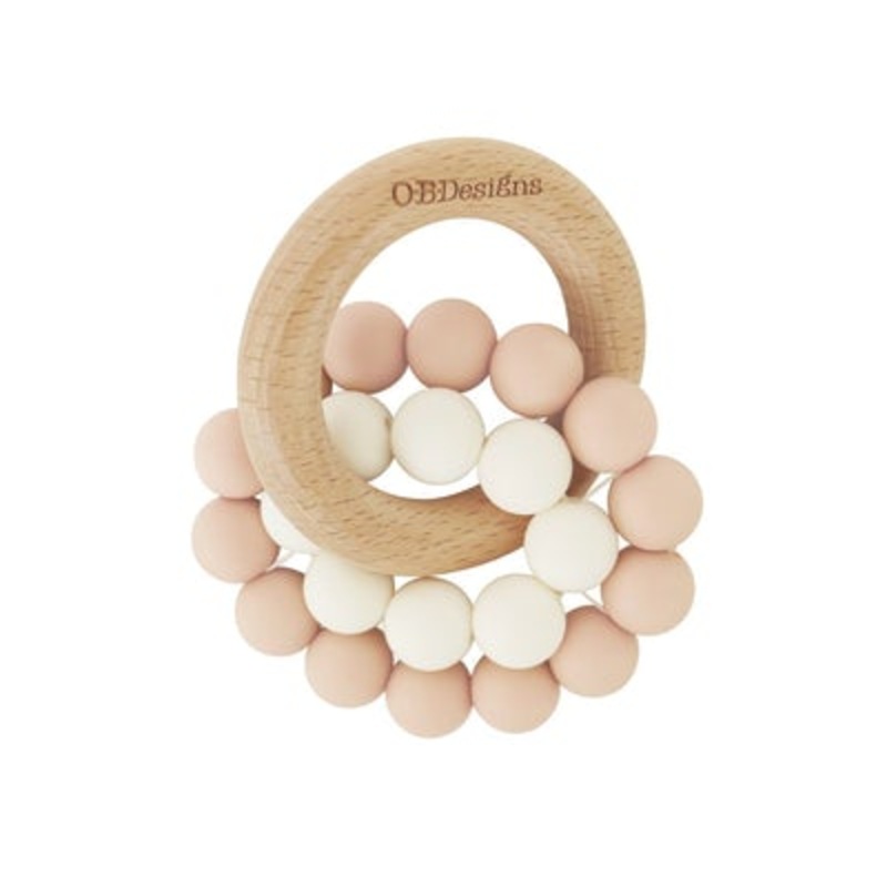 Eco-Friendly Teether – Various Colors Blush Pink