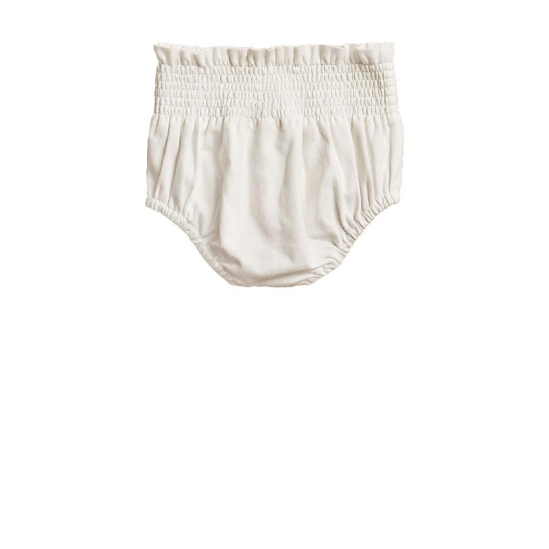 High Waist Bloomer – White 0-3m