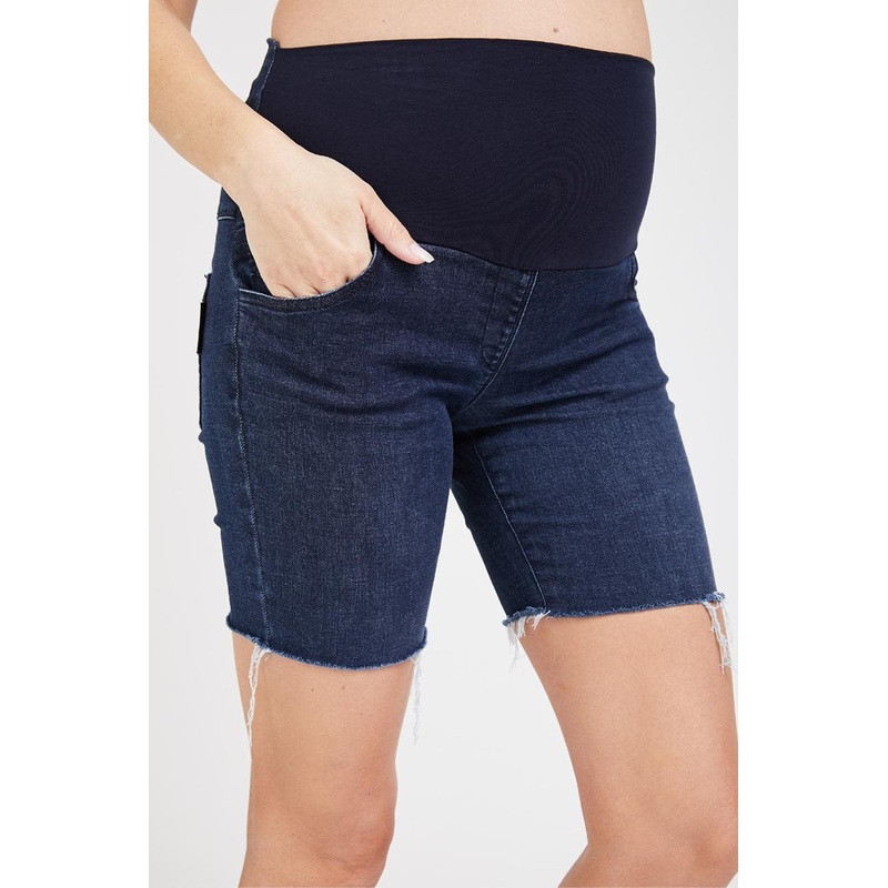 Olivia High Rise Denim Shorts – Blue S