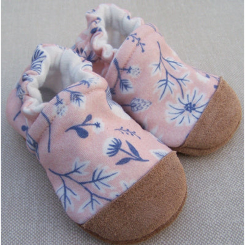 Organic Cotton Knit Slippers – Pink Sugar 3-6m